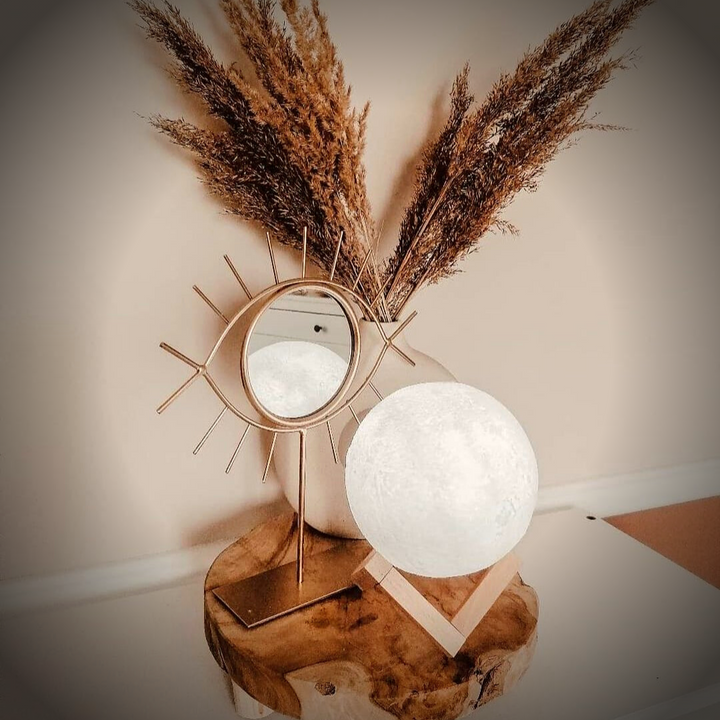 3D Moon Lamp – Dual-Tone Night Light with Touch Control