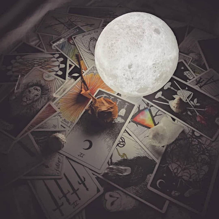 3D Moon Lamp – Dual-Tone Night Light with Touch Control