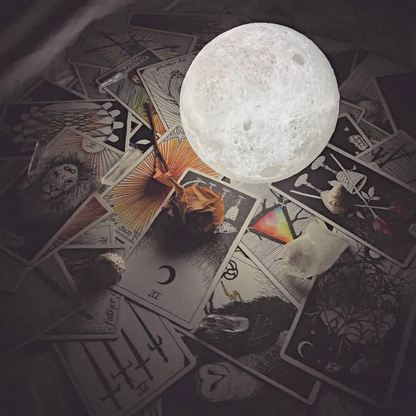 3D Moon Lamp – Dual-Tone Night Light with Touch Control
