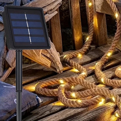 Solar Hemp Rope Lights