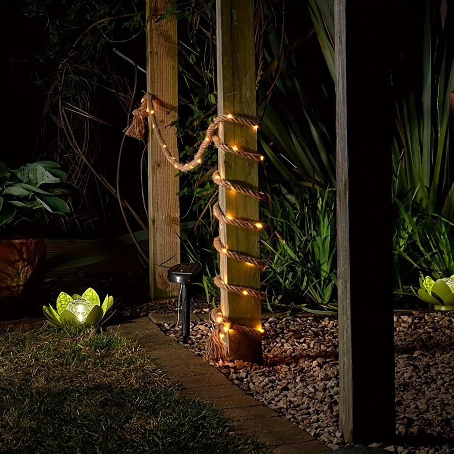 Solar Hemp Rope Lights