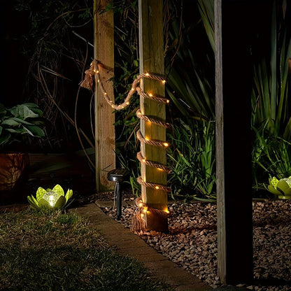Solar Hemp Rope Lights